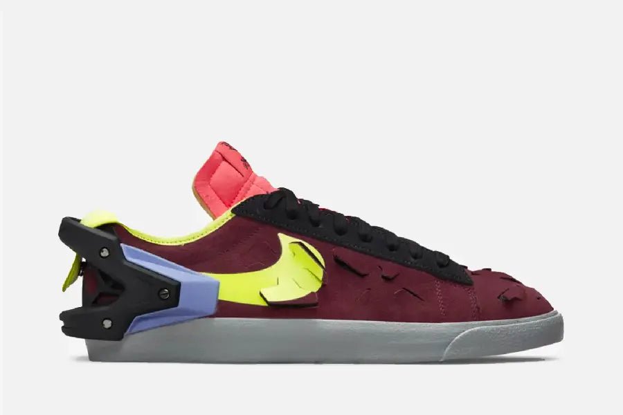 Nike Blazer Low X Acronym (Night Maroon/Lemon Venom-Black) - Patta