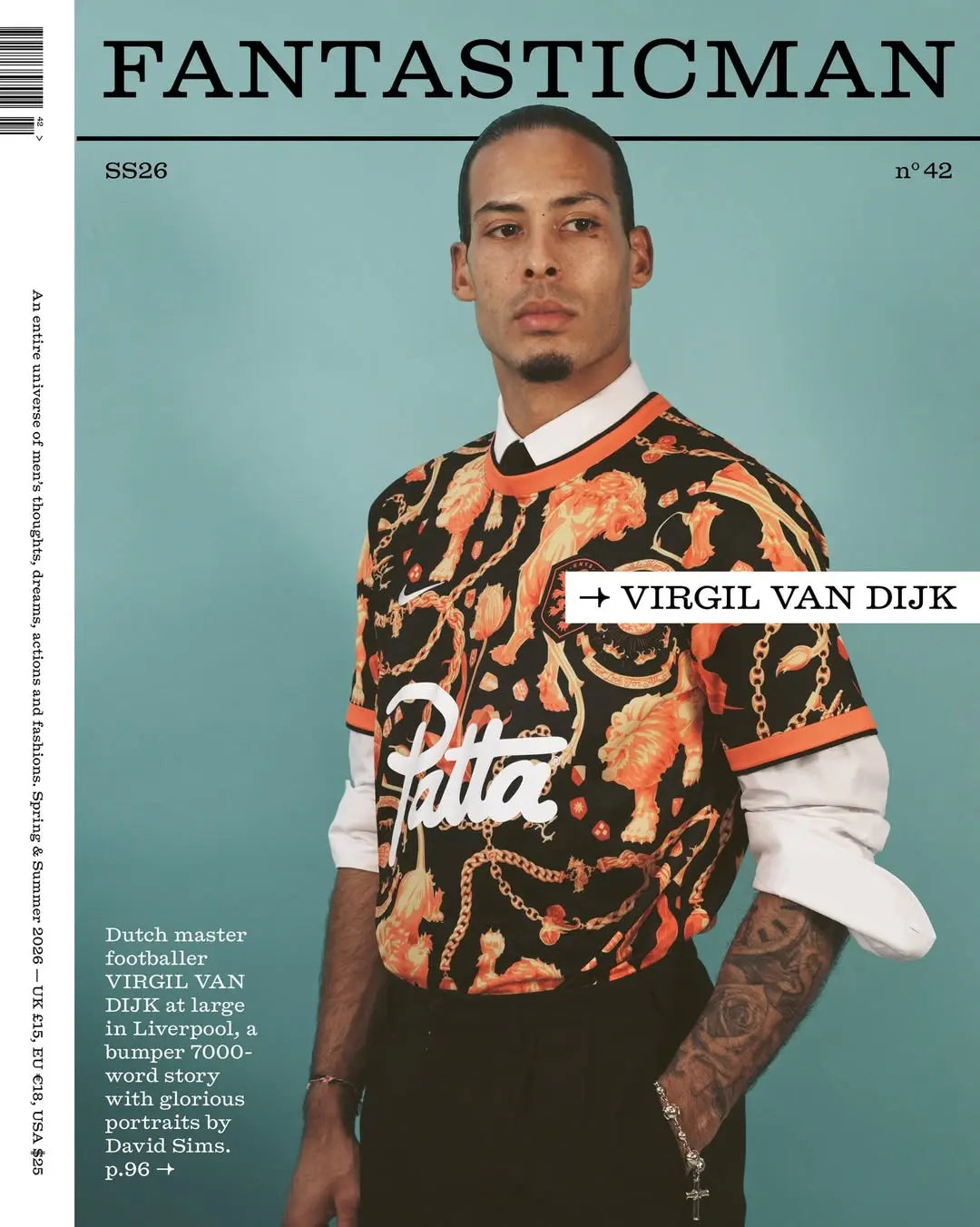 Virgil van Dijk for Fantastic Man Patta