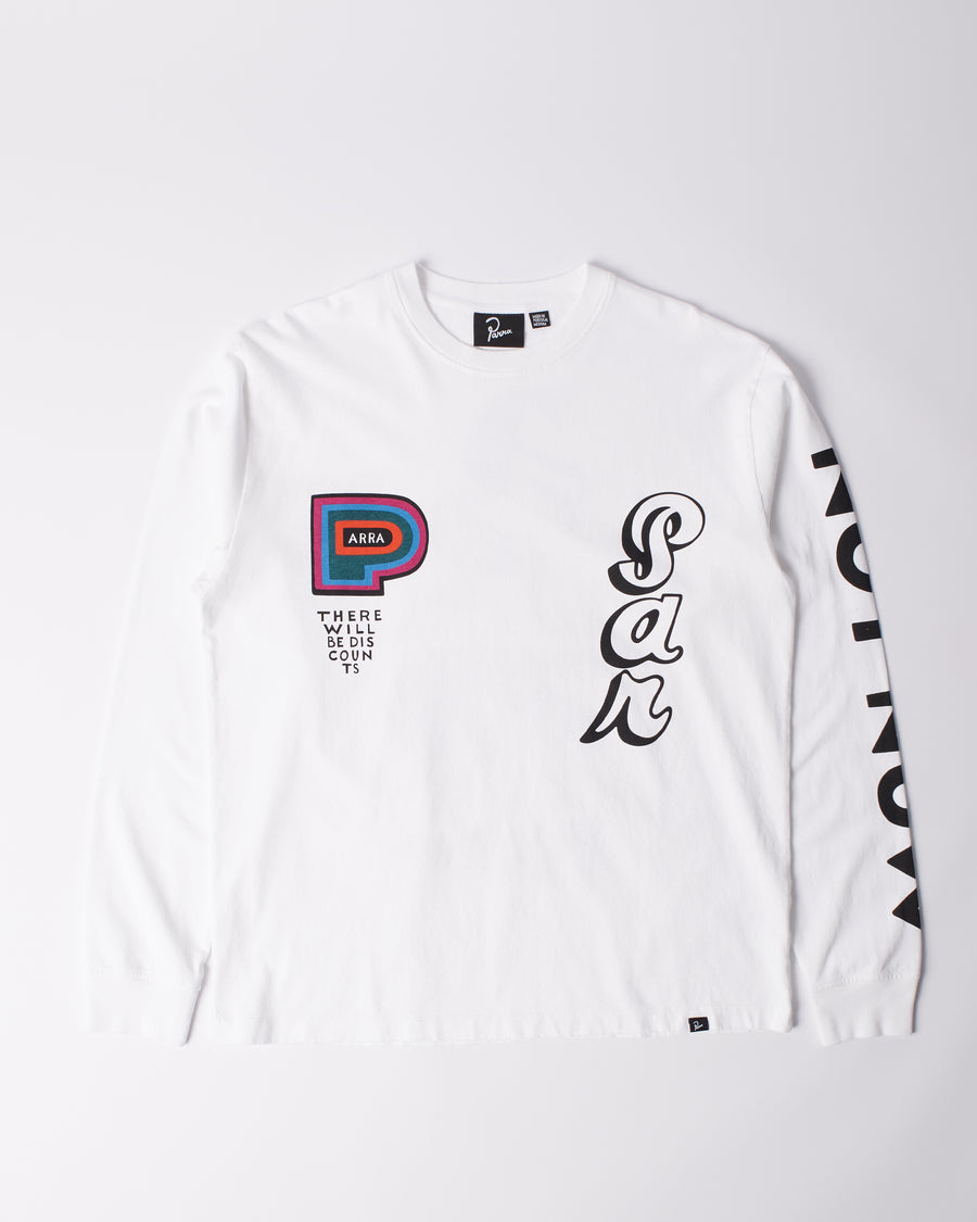 ByParra There Will Be Not Long Sleeve t-shirt(White)