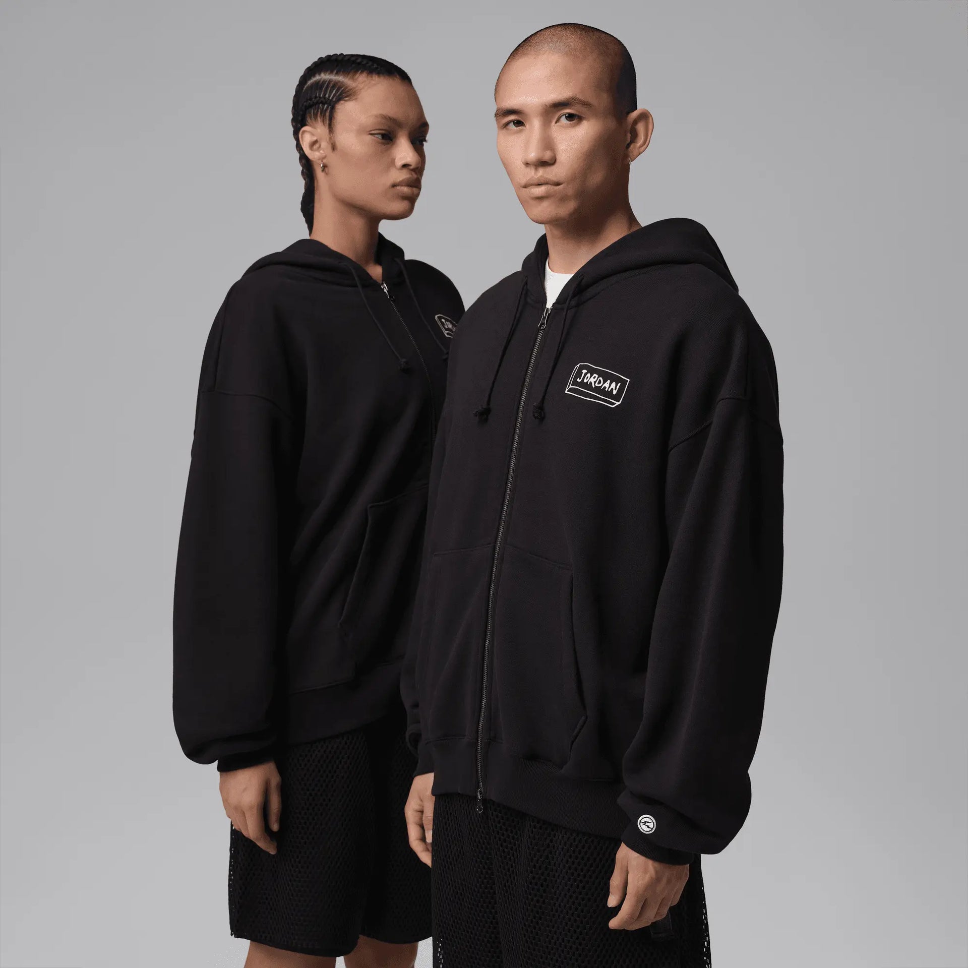 Jordan x Union x Fragment ''Chalk'' Double Zip Hoodie (Black/Sail) Jordan