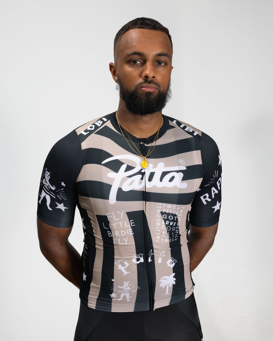 Patta x Rapha Men's Pro Team Training Jersey (Black/Stone)