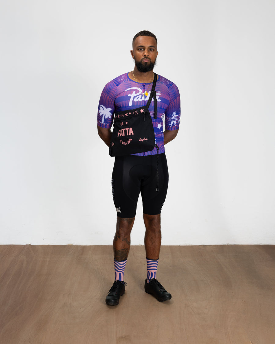 Patta x Rapha Tech Musette (Black/Pink)