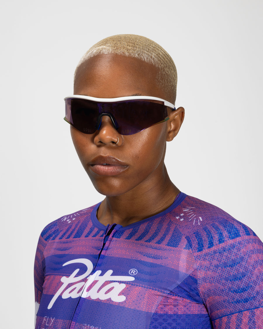 Patta x Rapha Reis Sunglasses (White/Blue/Pink)