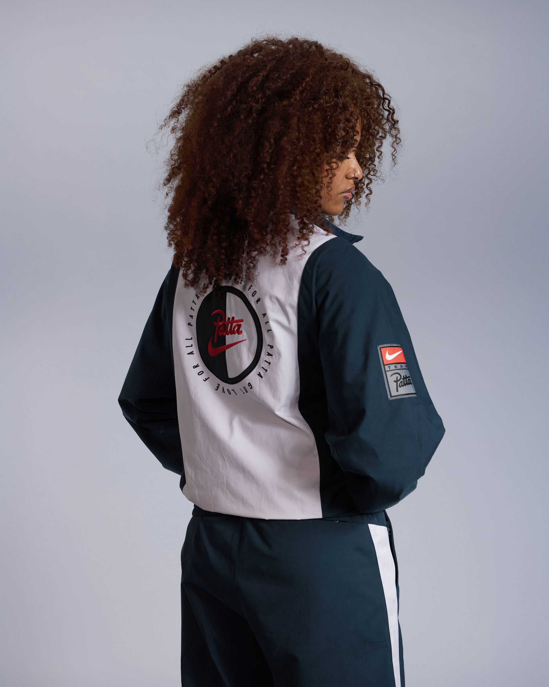 Patta x Nike NRG Track Jacket (Deep Ocean/White)