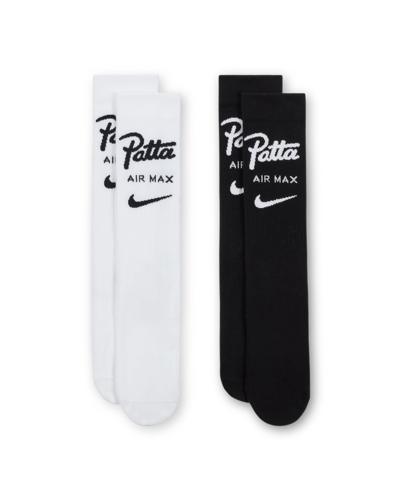Patta x Nike Crew Socks 2-pack (White/Black)