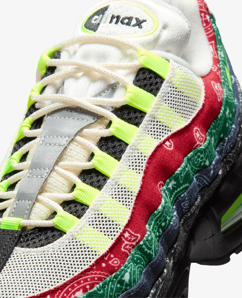 Nike Air Max 95 Sp (Sail/Volight-Universal Red-Sport Green-Black-Midnight Navy) Nike