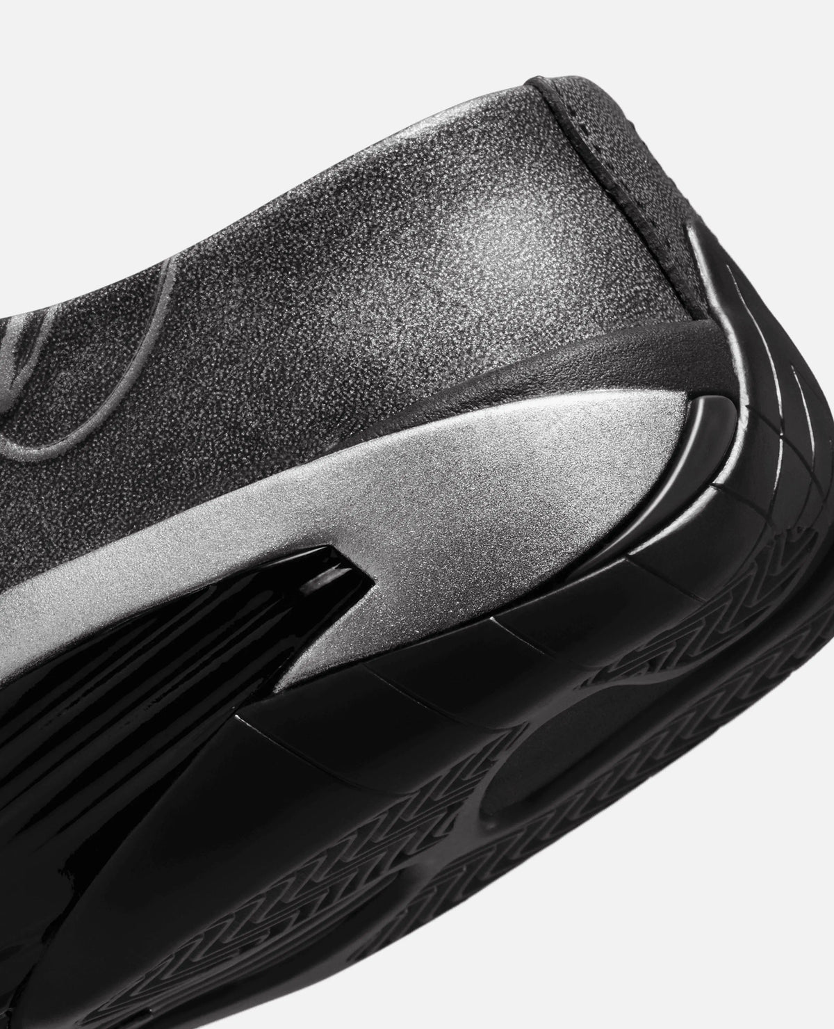 Nike Air Jordan 14 Retro Mule "Mowalola" (Black/metallic Silver-burnt red) Nike