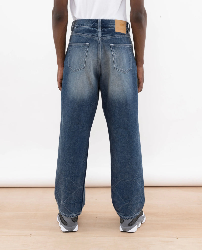 Patta Washed Loose Fit Denim Pants (Denim Blue) Patta