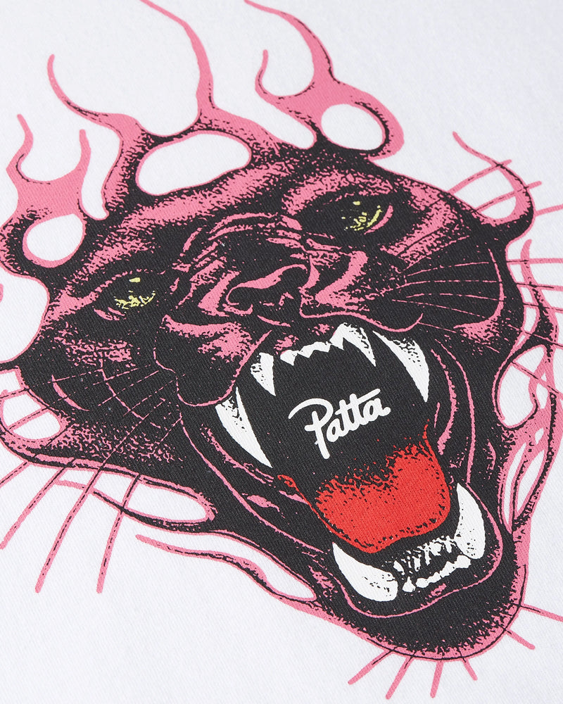 Patta Fire Panther T-Shirt (White) Patta