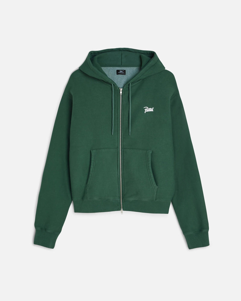 Patta Classic Zip Up Hooded Sweater (Bistro Green) Patta