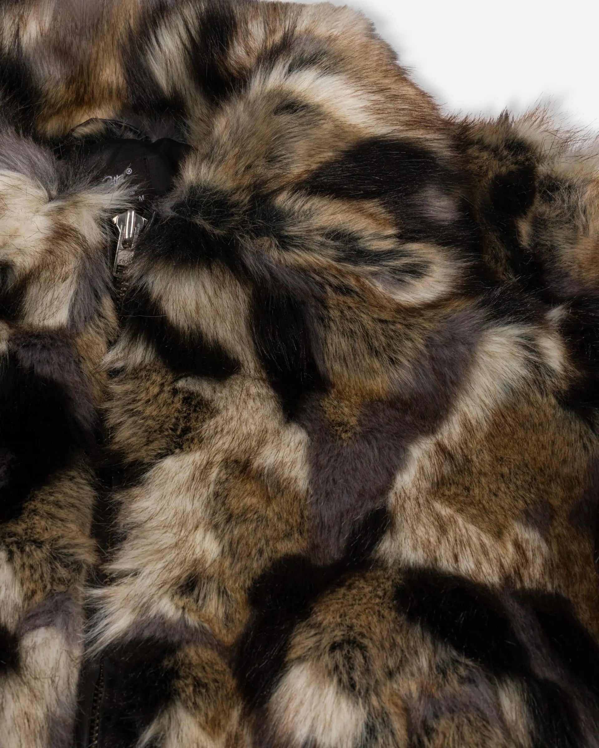 Patta Faux Fur Patchwork Jacket (Multi) Patta