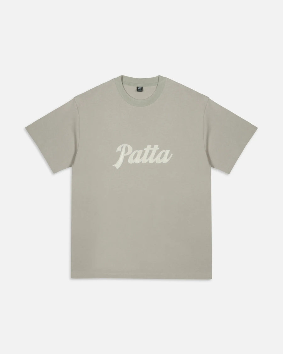 Patta Logo Twill Applique T-Shirt (Flint Gray) Patta