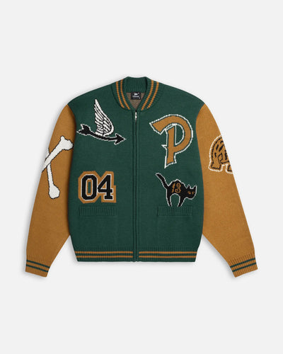 Patta Varsity Knitted Cardigan (Pine Grove) Patta