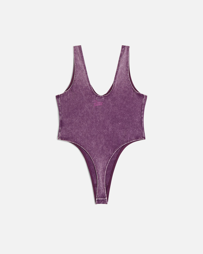 Patta Femme Acid Wash Bodysuit (Dark Purple)