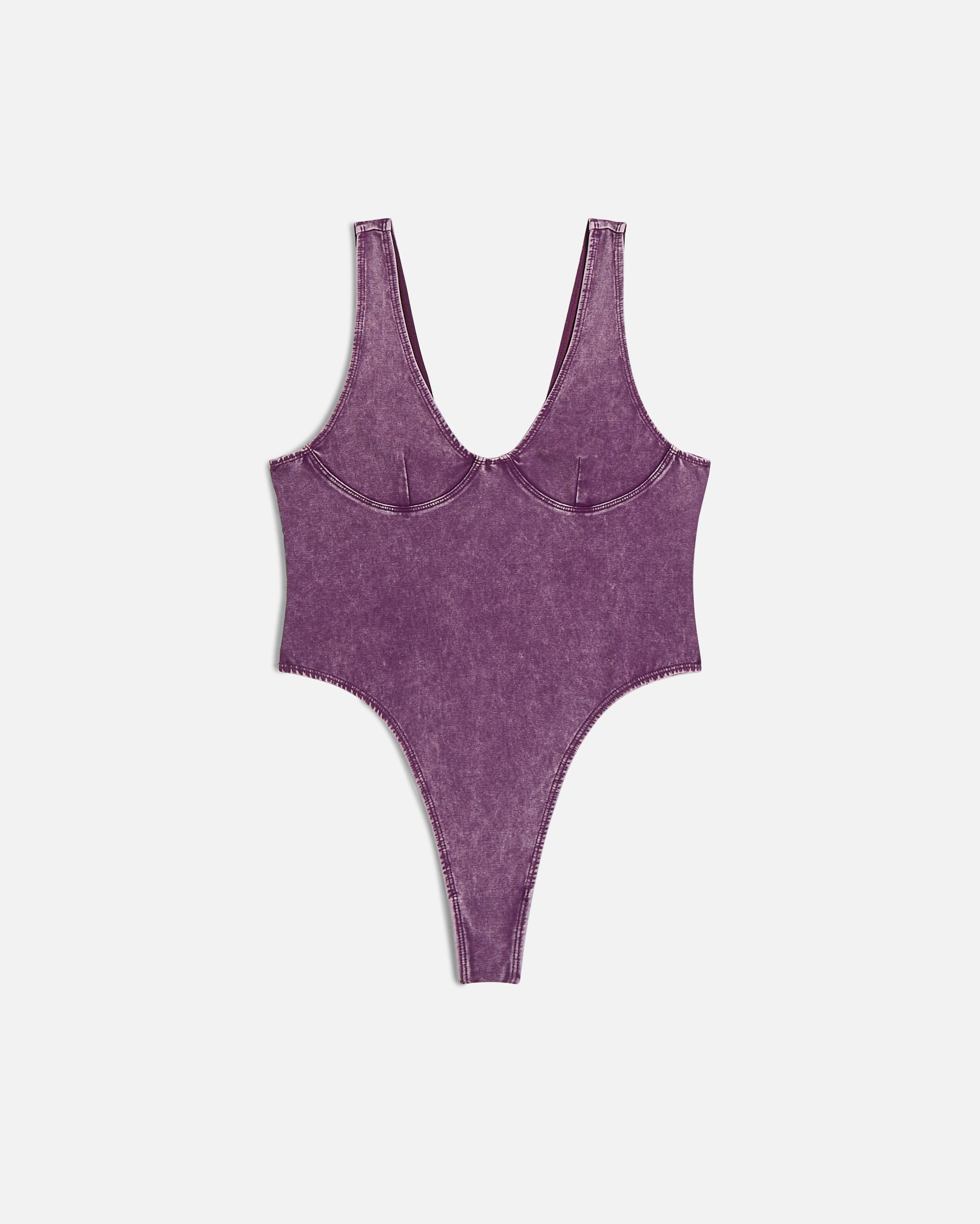Patta Femme Acid Wash Bodysuit (Dark Purple)