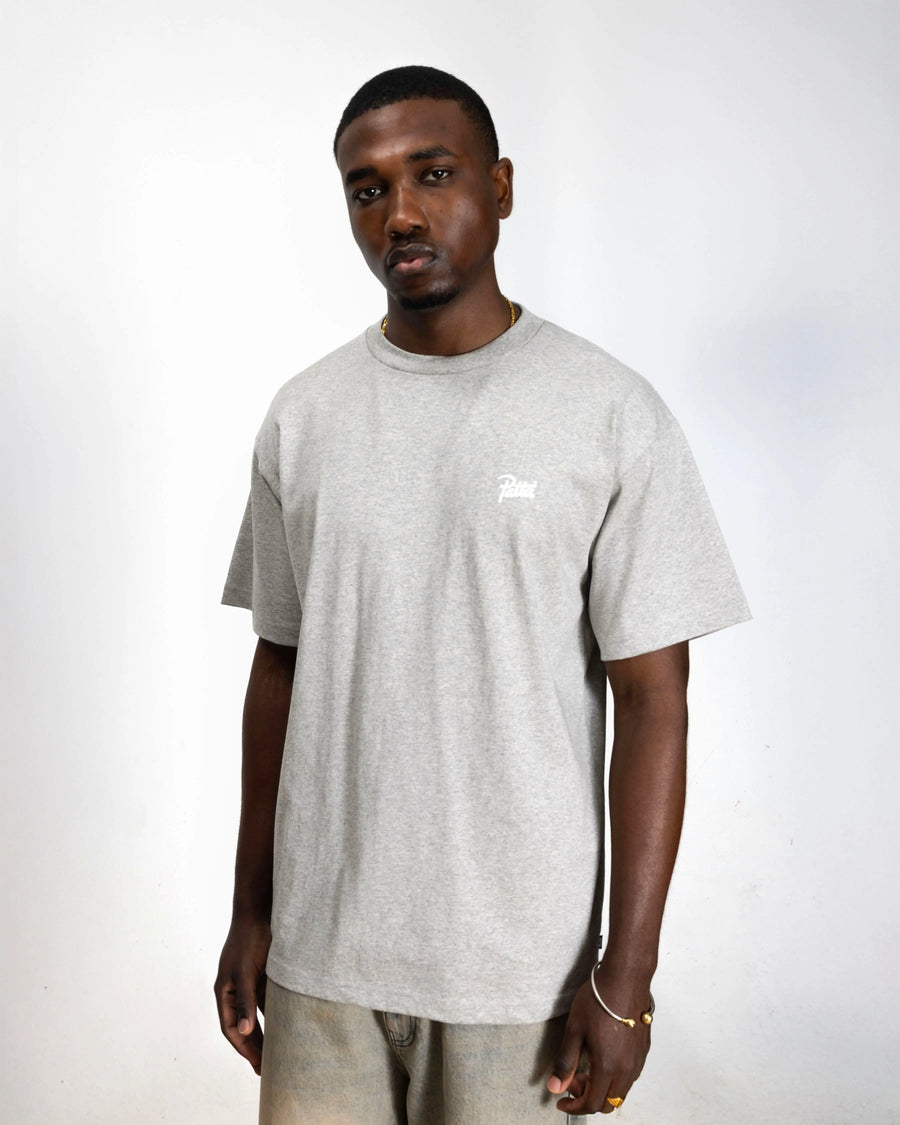 Patta Script Logo T-Shirt (Melange Grey) Patta