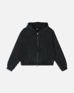 Patta Loopback Logo Zip Hooded Sweater (Moonless Night) Patta