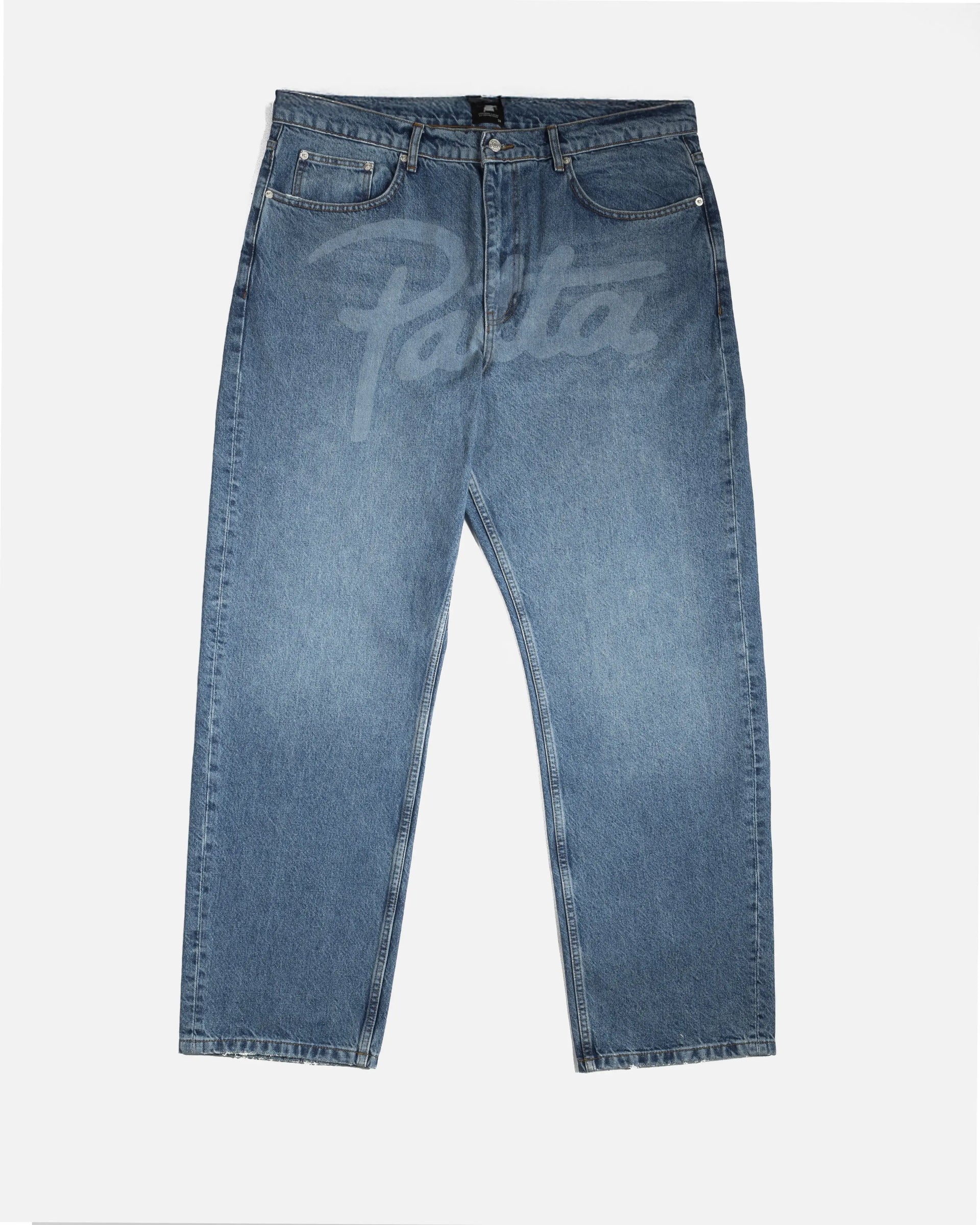 Patta Laserprint Whiskers Denim Pants (Light Blue Denim) Patta