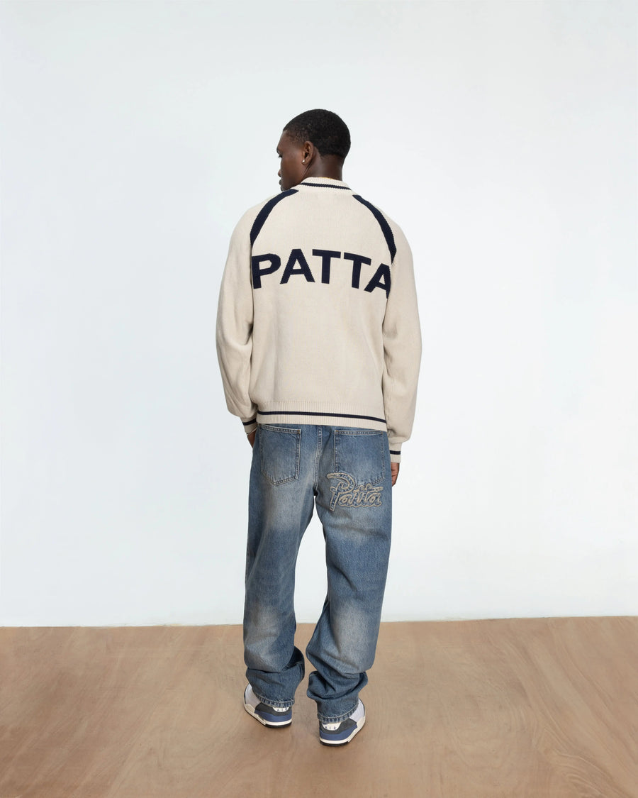 Patta Track Top Cardigan (Vaporous Grey) Patta