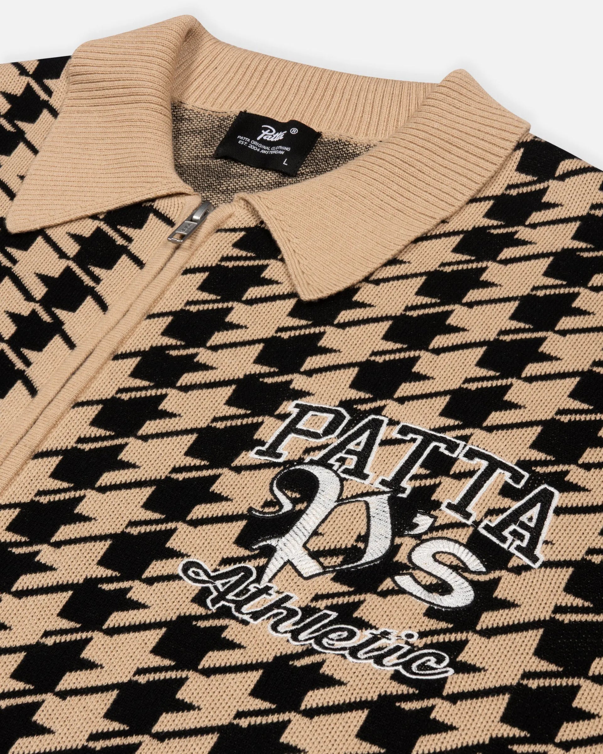 Patta Houndstooth Cardigan (Irish Cream) Patta