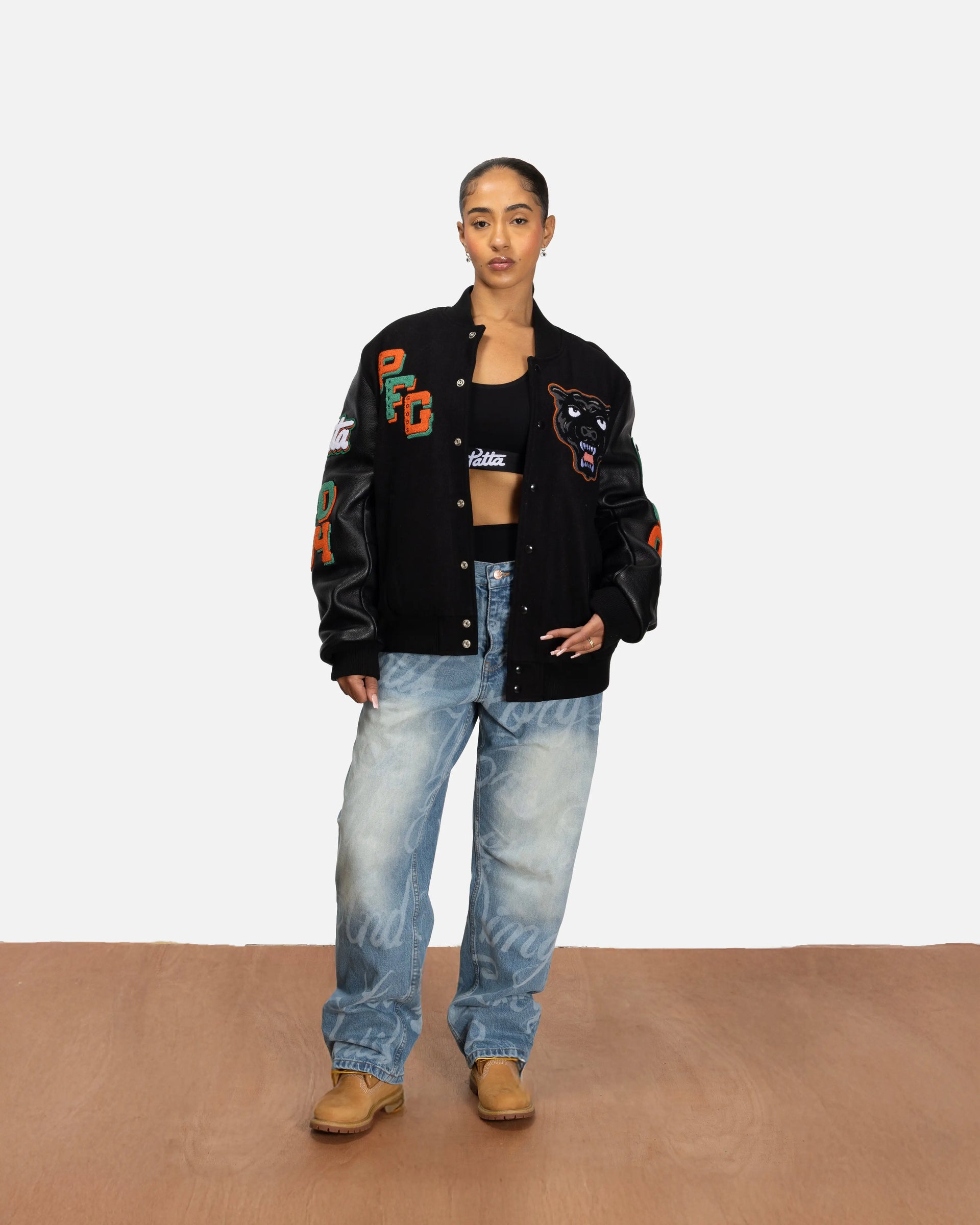 Patta x Joe Freshgoods Varsity Jacket (Black) Patta x JFG