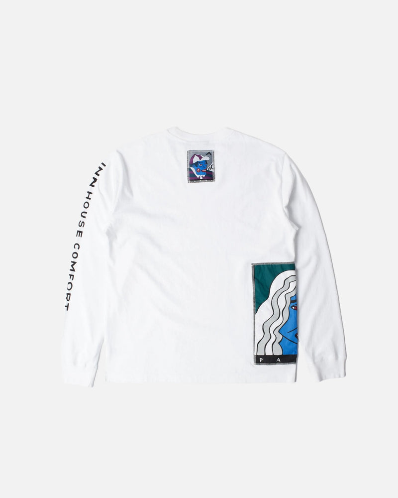 ByParra Your Face Long Sleeve T-shirt (White) - Patta