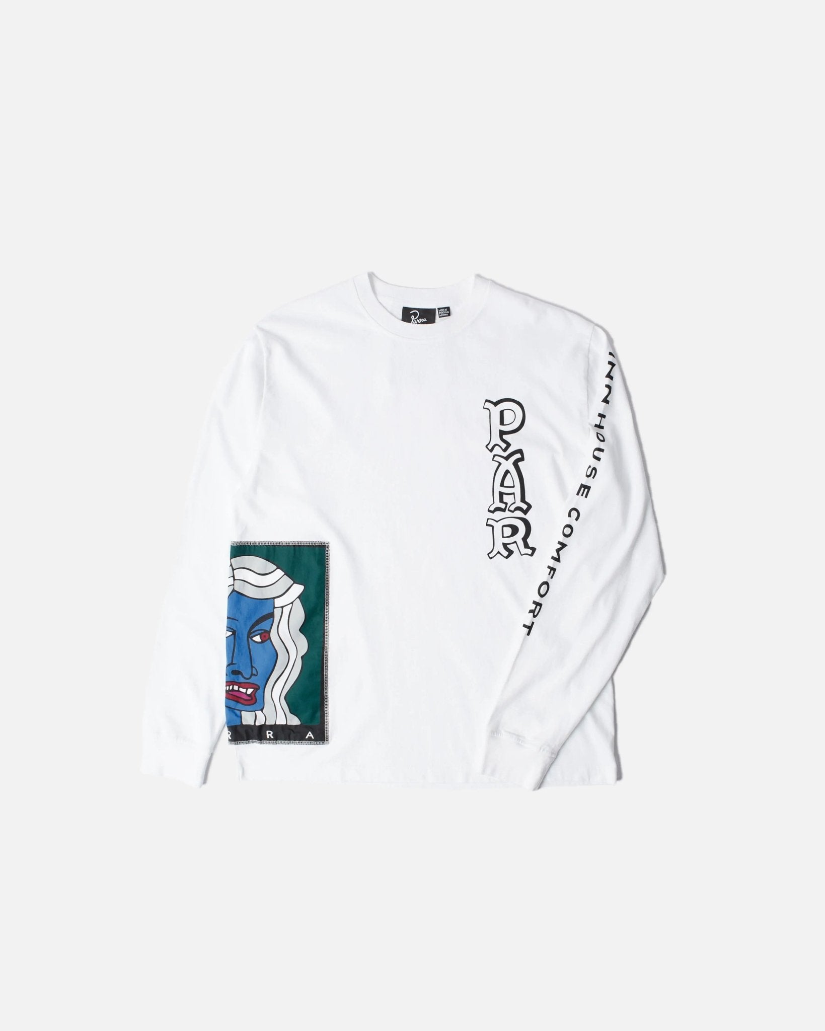 ByParra Your Face Long Sleeve T-shirt (White) - Patta