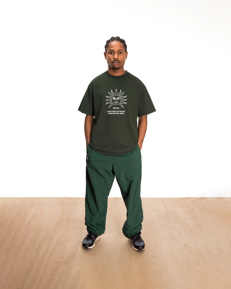 Patta Black Gold Sun T-Shirt (Pirate Black) - Patta