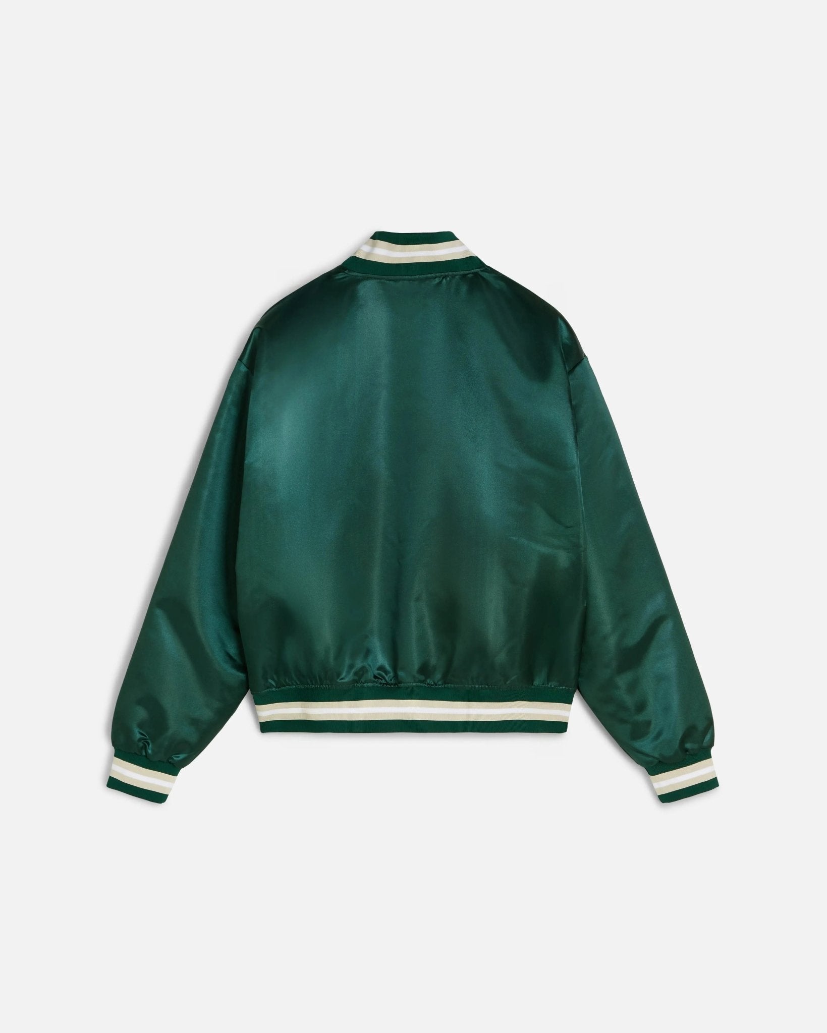 Patta Script Logo Satin Varsity Jacket (Bistro Green) - Patta