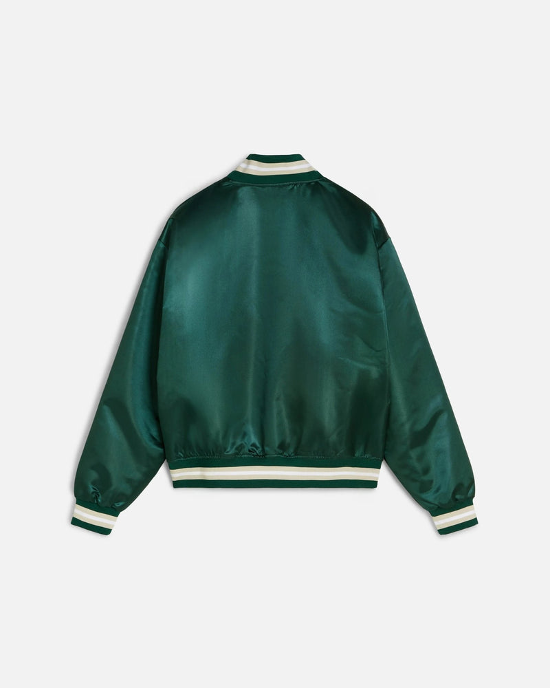 Patta Script Logo Satin Varsity Jacket (Bistro Green) - Patta
