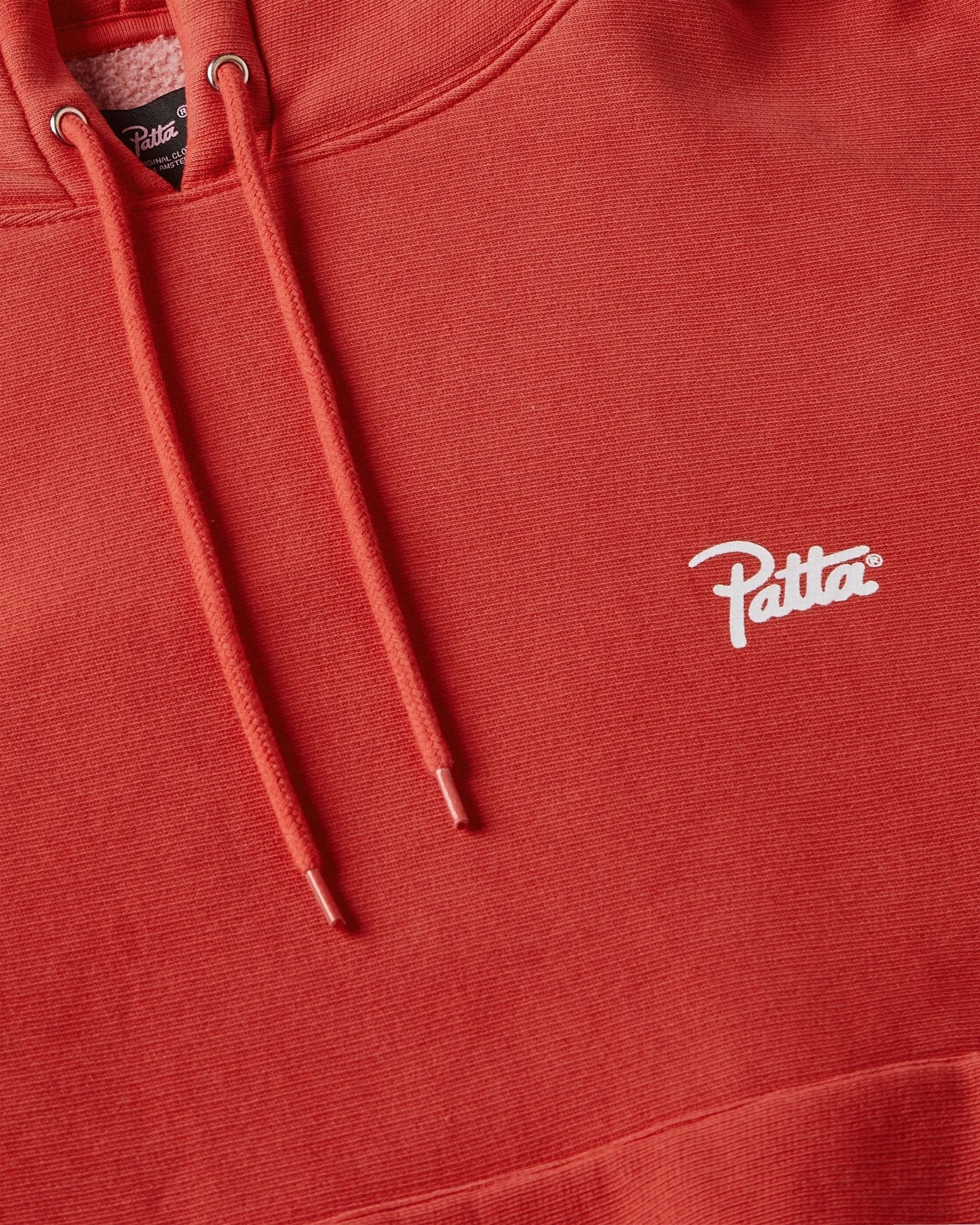 Patta Washed Classic Hooded Sweater (Haute Red) - Patta