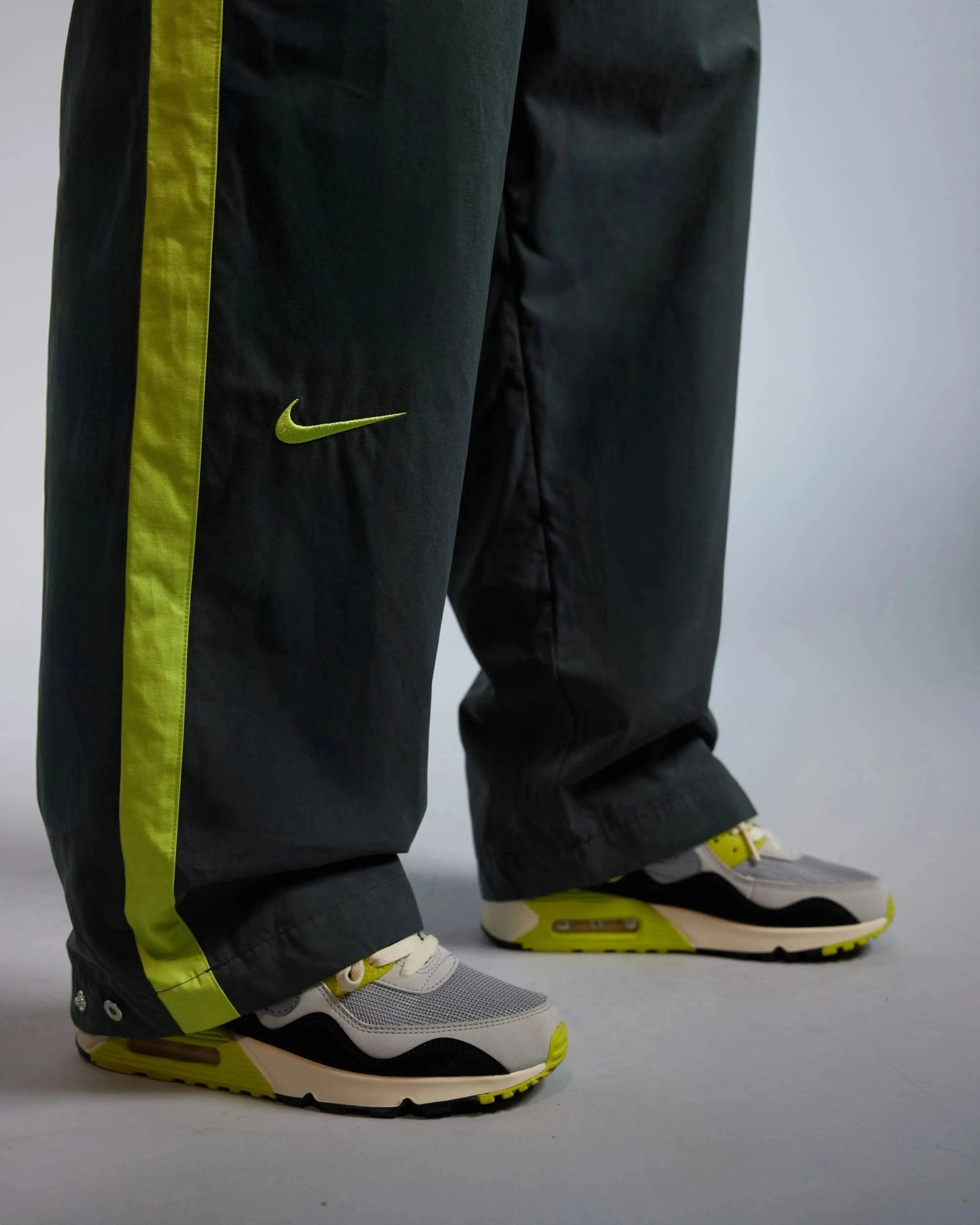 nike neon track pants